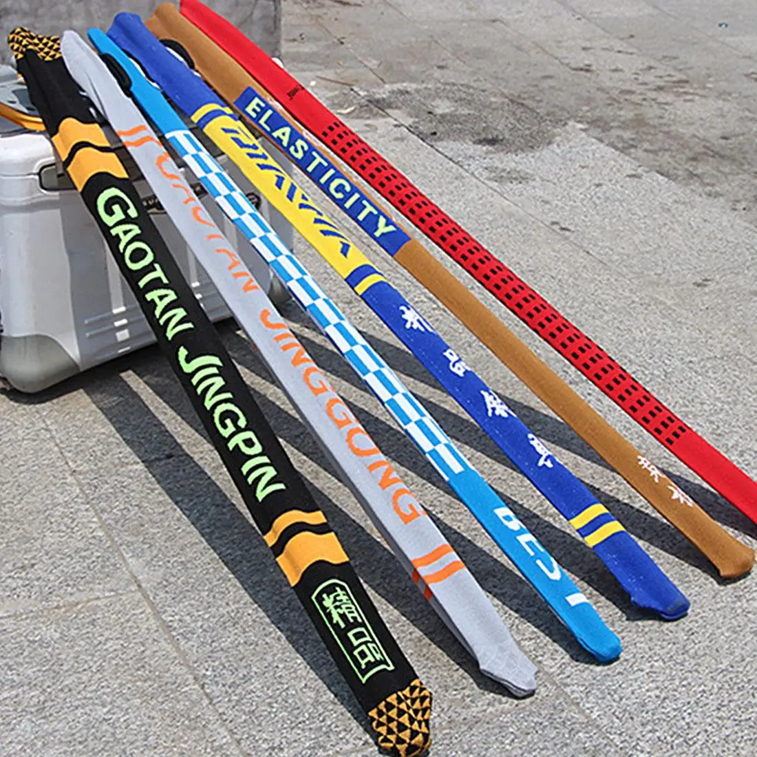 

Elastic Telescopic Fishing Rod Sleeve Cover Pole Glover Tip Protector Bag Sock Fishing Rod