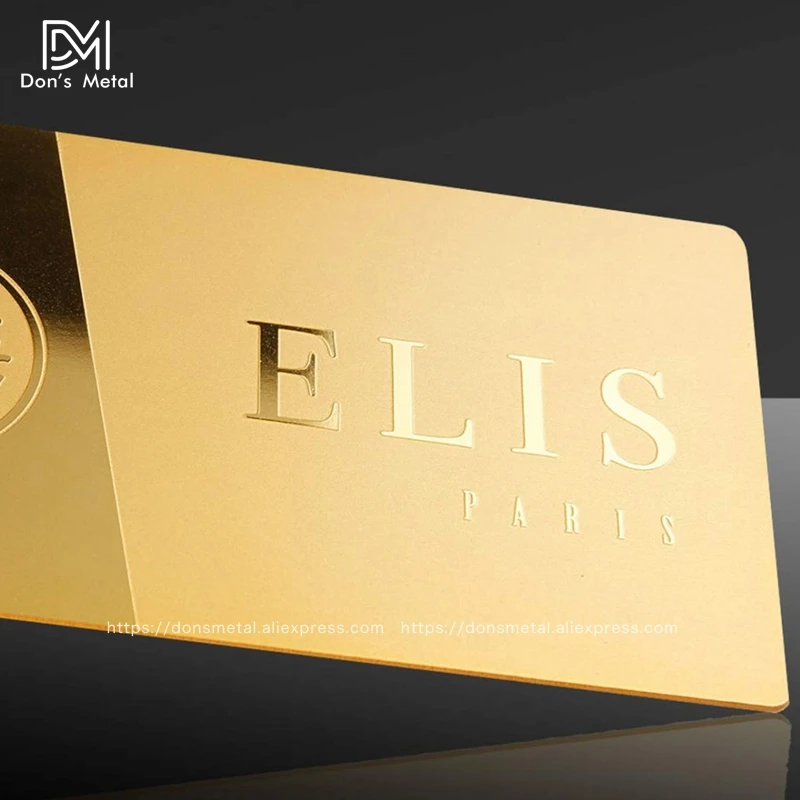 Najtaniej Wizytówka Ze Stali Nierdzewnej Poszycie Złotem Wizytówka Niestandardowy Pusty Metalowy Na Kartę Produkcyjną