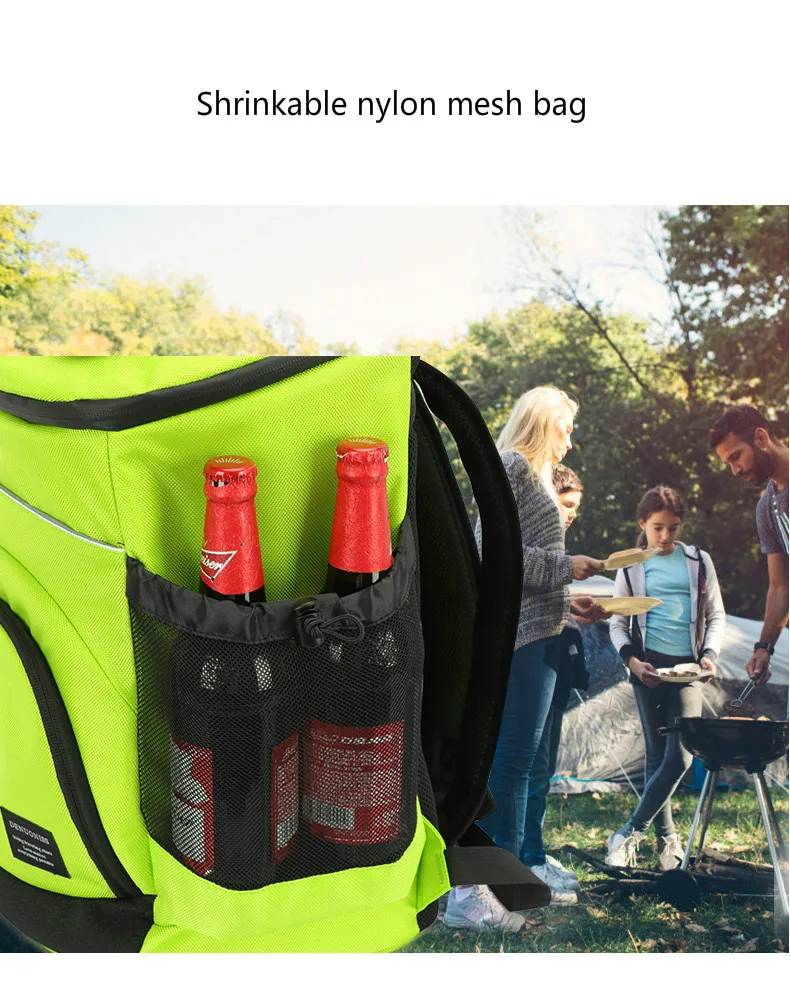 33l refrigerator bag soft large 36 cans insulated cooler backpack thermal isothermal fridge travel beach beer bag free global shipping