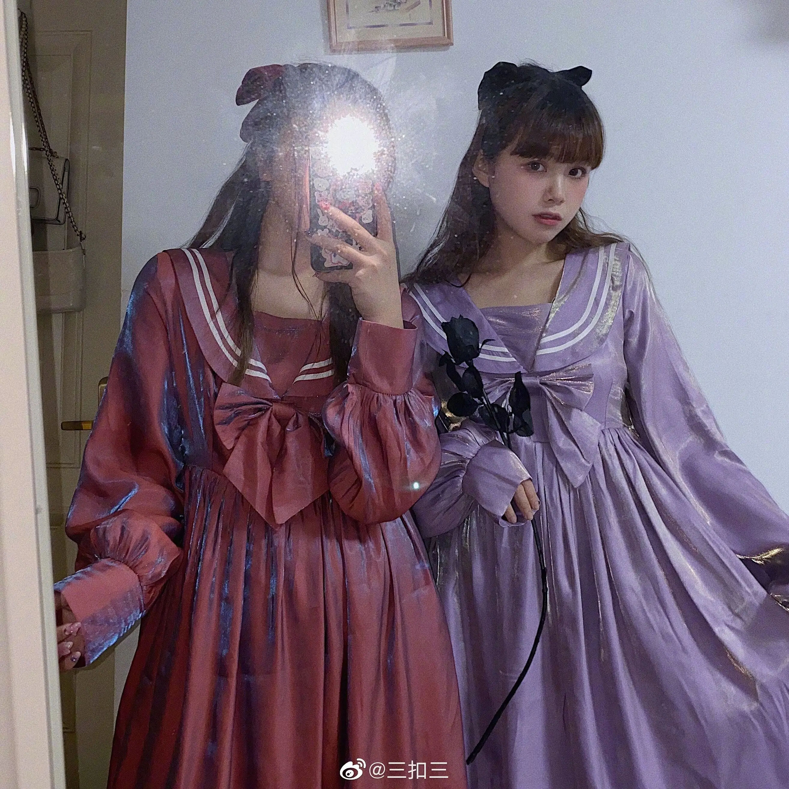 

Palace princess sweet lolita dress retro sailor collar falbala high waist victorian dress kawaii girl gothic lolita op loli cos