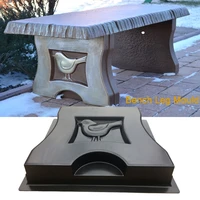 villa garden simulation stone bird chair bench leg mold cement concrete mould 11ua