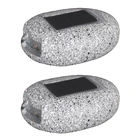 Солнечный светильник для горных пород, водонепроницаемый садовый светодиодный светильник онарь для дорожек, подъездных путей, ландшафта