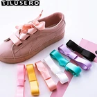 Шнурки шёлковые плоские, 80 см, 1 пара