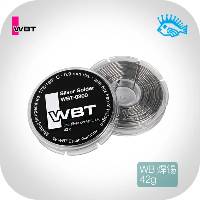 Оригинал германия WBT 0800 серебро 4% аудио лихорадка DIY припоя провода диаметр 0 9 мм 42