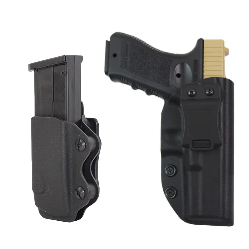 

Tactical IWB KYDEX Gun Holster for Glock 17 31 43 43X Airsoft Pistol Holster Case Magazine Pouch Holster Concealed Carry