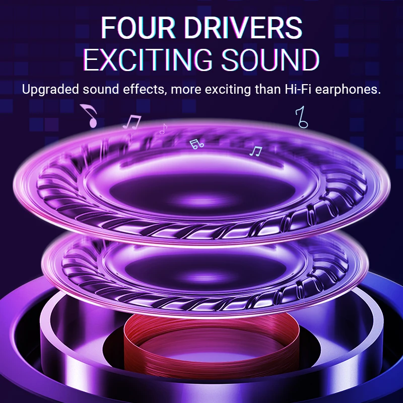 hoco проводные наушники с микрофоном quad driver четыре драйвера шумоподавление 4