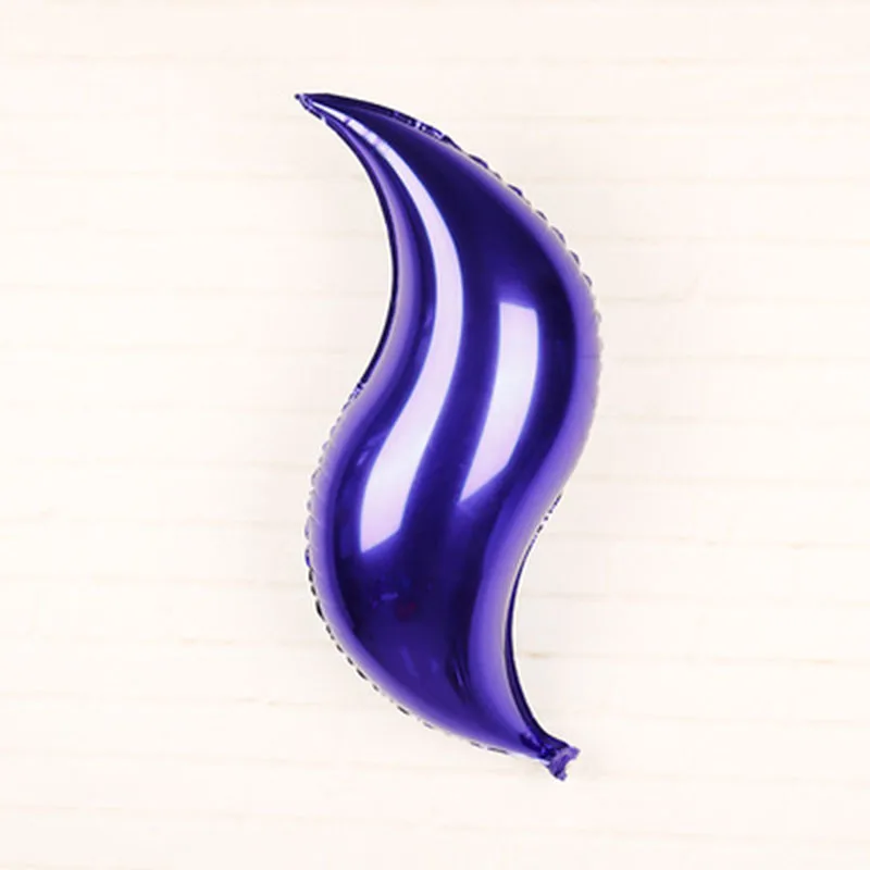 24 Inch S-Shaped Balloon Fishtail Wave Shaped BALLOON Birthday Wedding Theme Party Layout Supermarket Promotion Children's Toys | Дом и