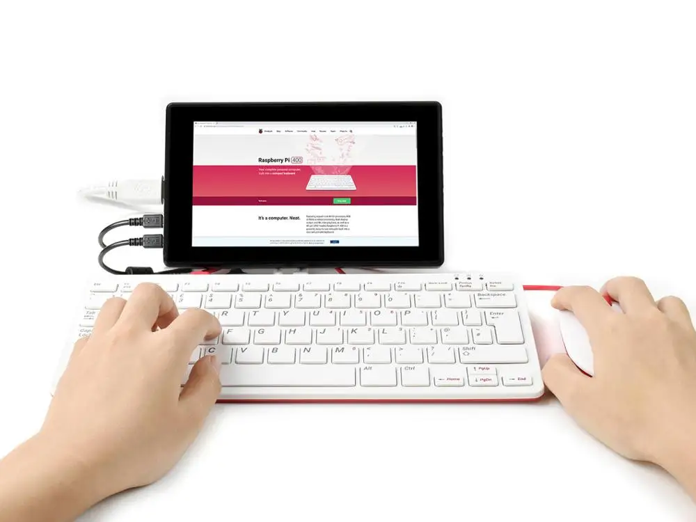 Preise Raspberry Pi 400 Kit Mit 7 Zoll HDMI Touch Display, UNS Version, Hände-Auf Mit Programmierung, EINE Leistungsstarke, Einfach-Zu-Verwenden Computer