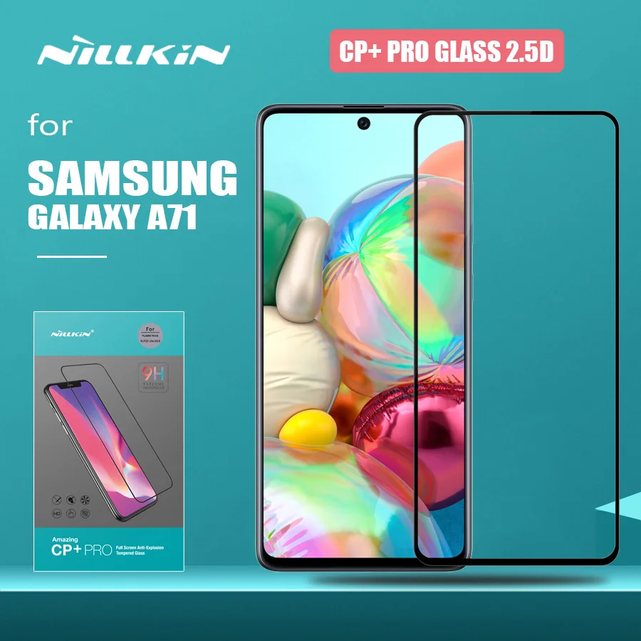 Для Samsung Galaxy A71 стекло Nillkin CP + Pro Полное Покрытие 2.5D Закаленное Защита экрана для HD