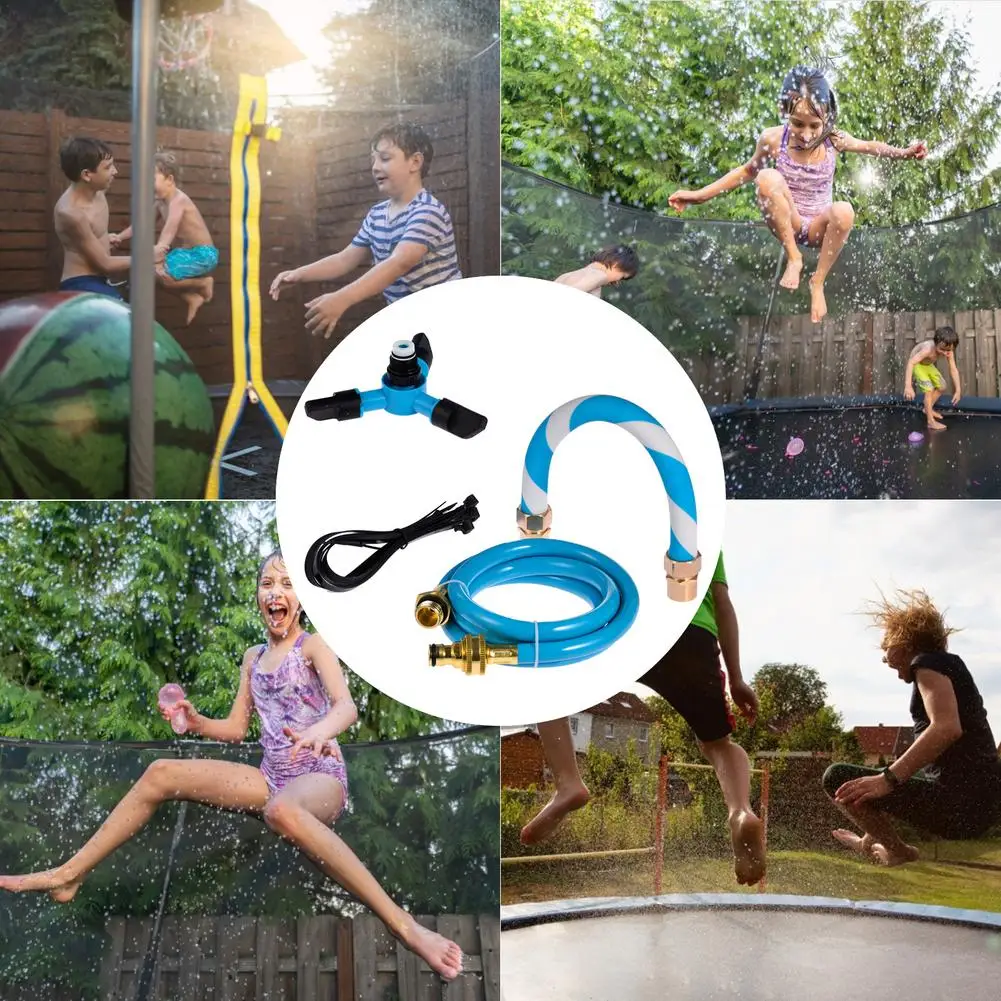 

Spray Nozzle Multifunctional Trampoline Sprinkler Fun Lawn Rotating Water Game Toys Accessories Outdoor Summer Agriculture 2021