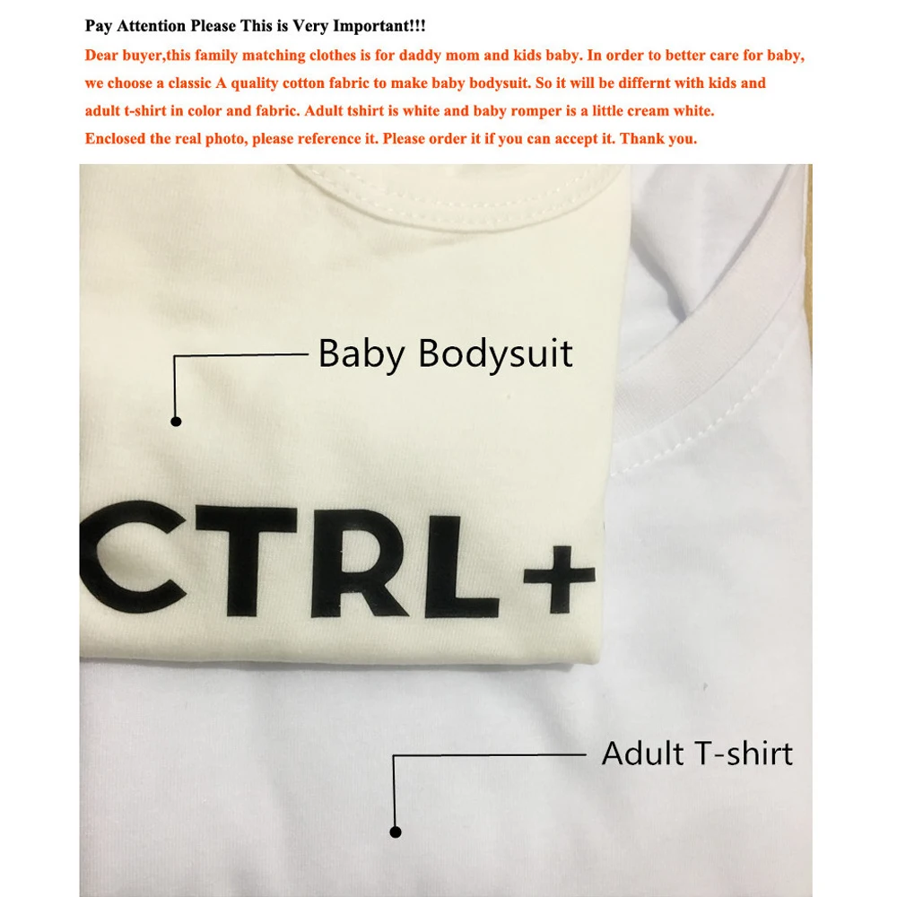 Сочетающаяся Футболка с принтом Ctrl+ C и Ctrl+ V для папы, Детский боди, идеальный подарок на день отца, семейная одежда