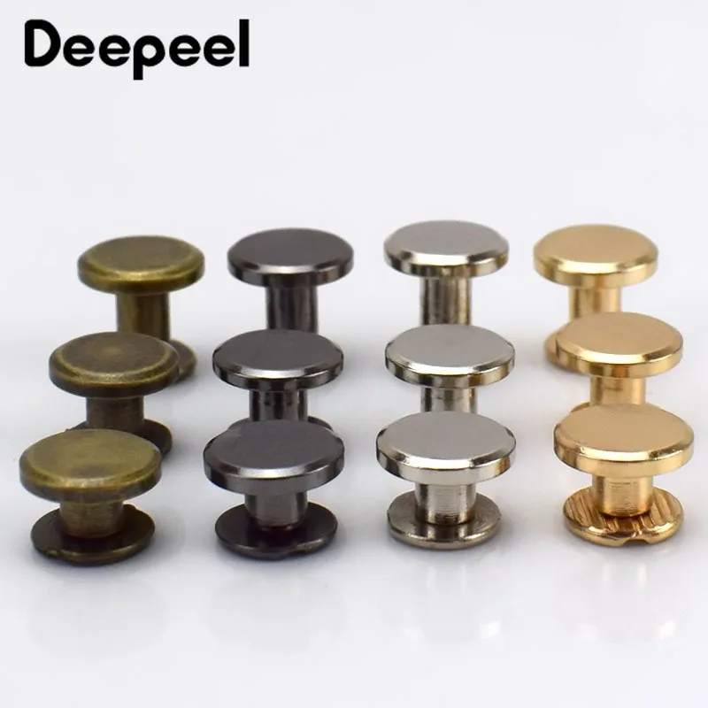 Deepeel 20 штук 5 8 мм с плоским носком жесткий Браслет “гвоздь” заклепки DIY чехла
