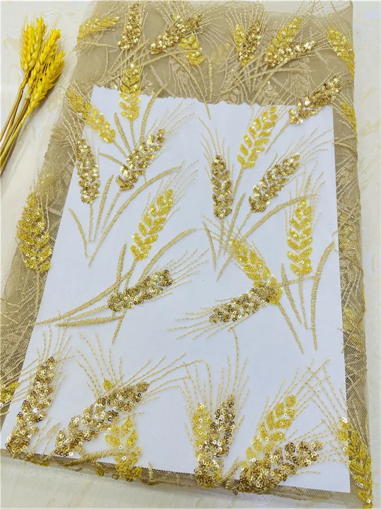 

African Lace Fabric dark green Tulle Lace 2020 High Quality Embroidery Nigerian French Exquisite Lace Fabric for Christmas Dress