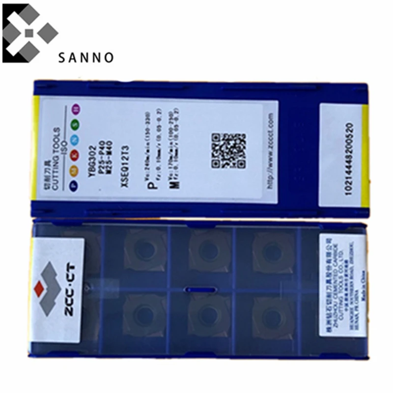 

free shipping! 10pcs/lot YBG302 XSEQ1202 cnc carbide turning inserts milling inserts face and side blade