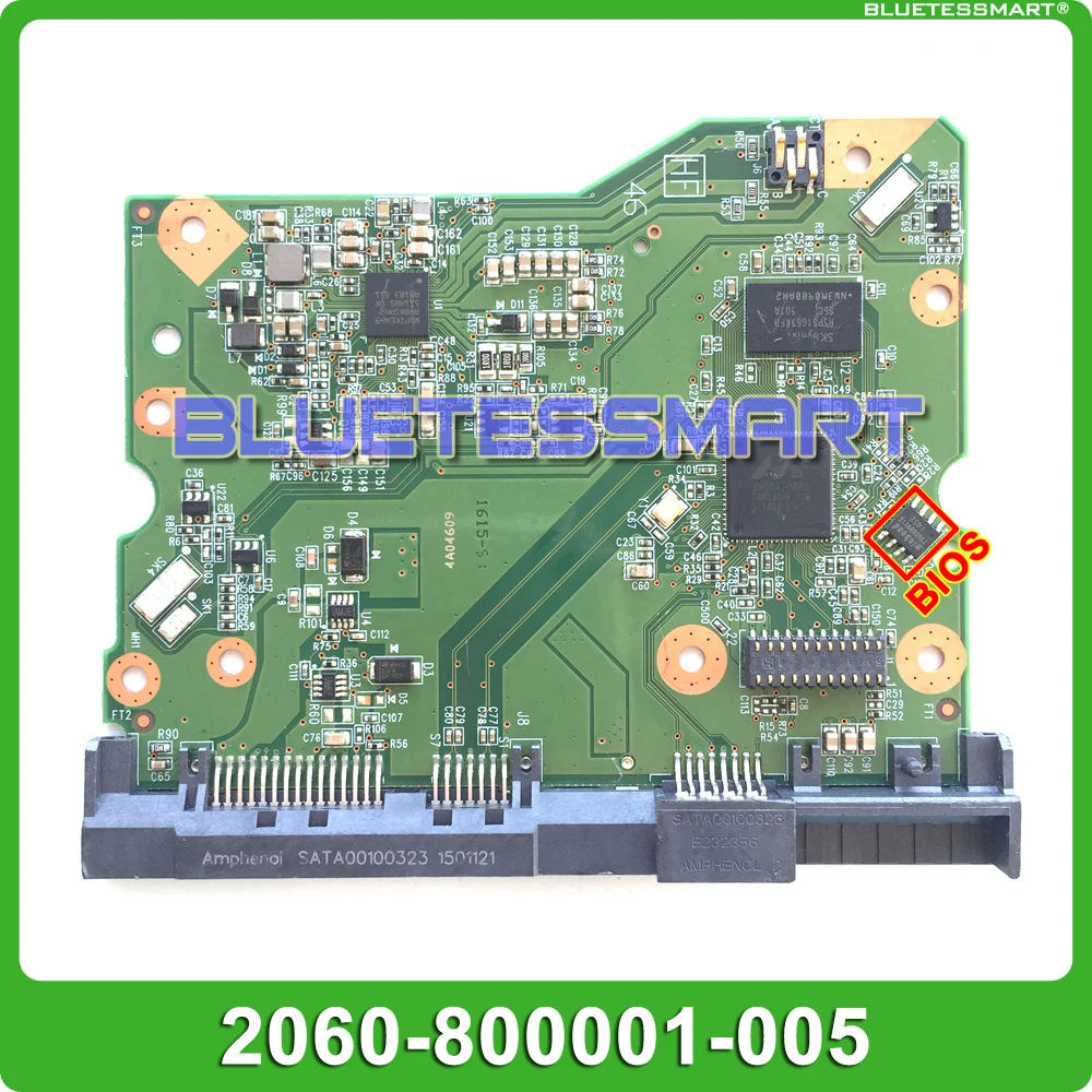 Контроллер платы PCB HDD 2060 800001 005 для WD 3 5 SATA восстановления данных 205 WD60EFRX WD60PURX|Платы