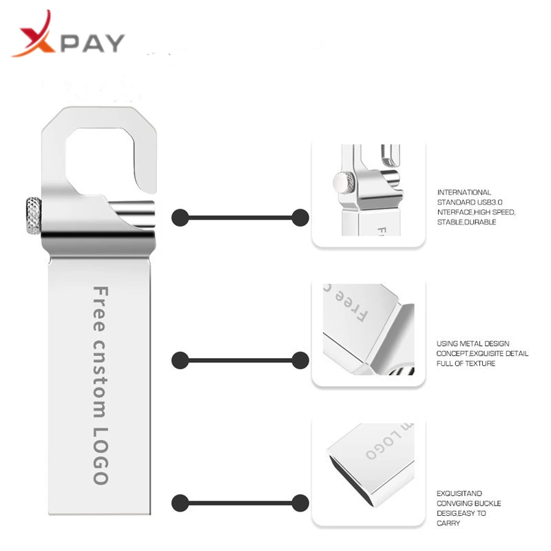 Usb флеш-накопитель 64 Гб/3,0 Металлический флеш-накопитель 32 ГБ флеш-накопитель 16 ГБ/8 ГБ/4 ГБ/128 ГБ браслет Флешка подарок usb флеш-накопитель логотип на заказ