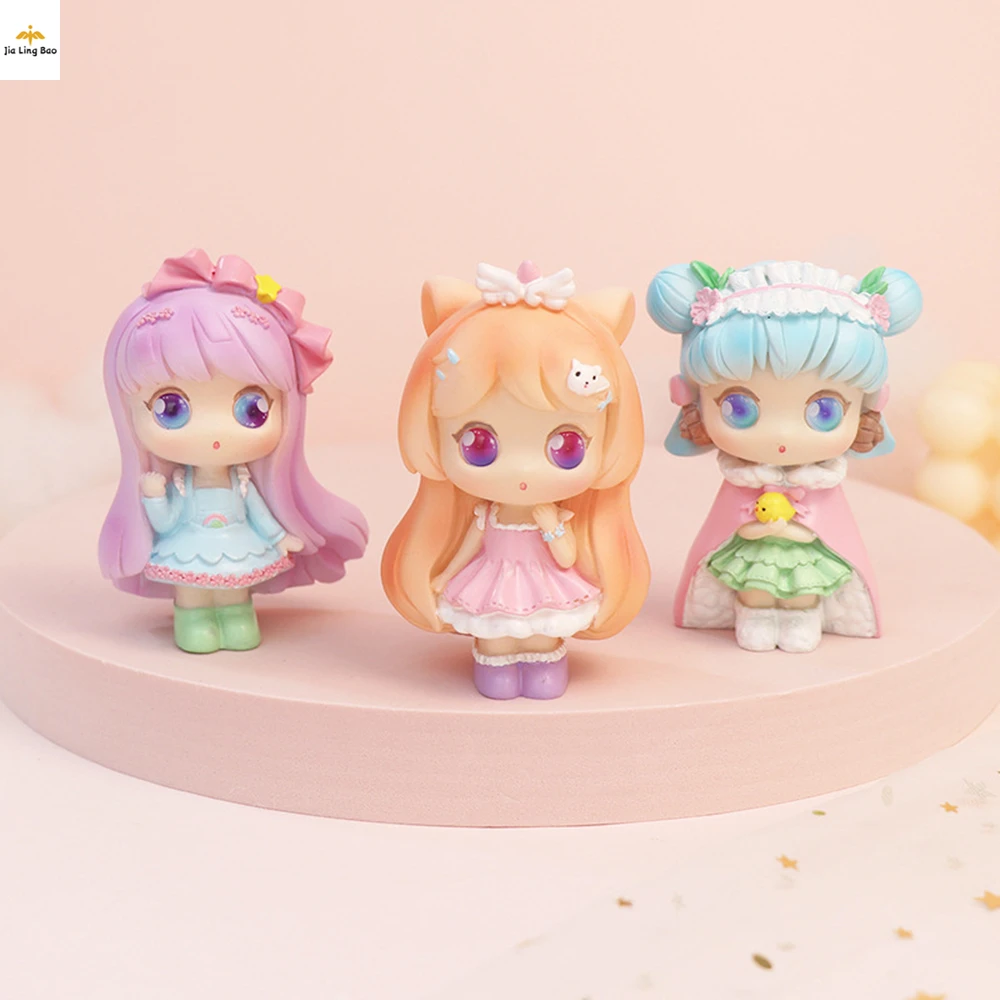 

Blind Box Kawaii Figurines Suprise Toys Resin Figure Surprise Doll Cute Cartoon Nendroid Guess Bag Girl Collectible Gift