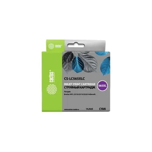 Картридж для принтера Brother MFC J2310/J2510/J3520/J3720 Cactus CS-LC565XLC голубой | Компьютеры и офис