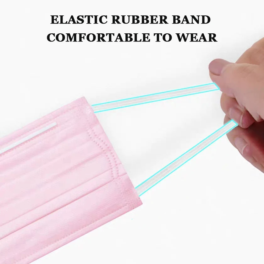 Маска одноразовая для лица 3 слоя 10-200 шт. | Безопасность и защита