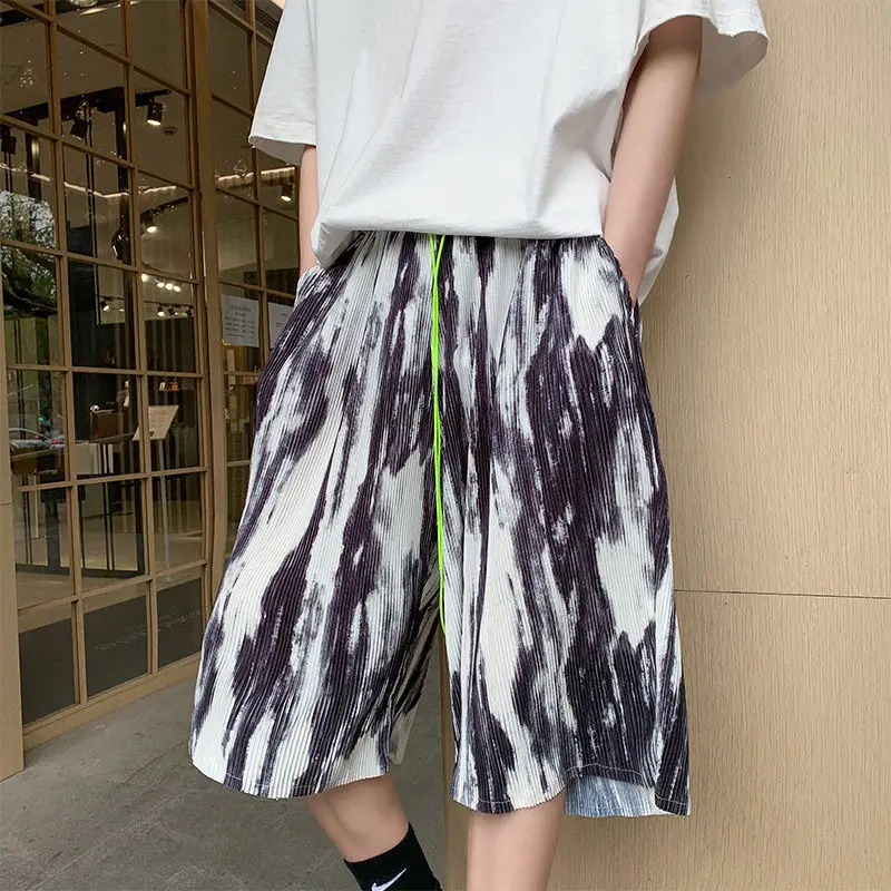 

Men's Shorts Tie-dye Design Ice Silk Casual Five-point Pants Couples Summer Sports Fashion Tidal Current New Arrivals