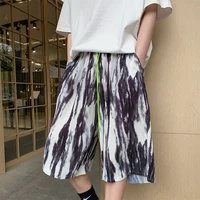 mens shorts tie dye design ice silk casual five point pants couples summer sports fashion tidal current new arrivals
