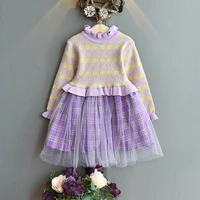 girls long sleeved mink velvet princess sweater dress flower girl dresses toddler girl fall clothes kids dresses for girls