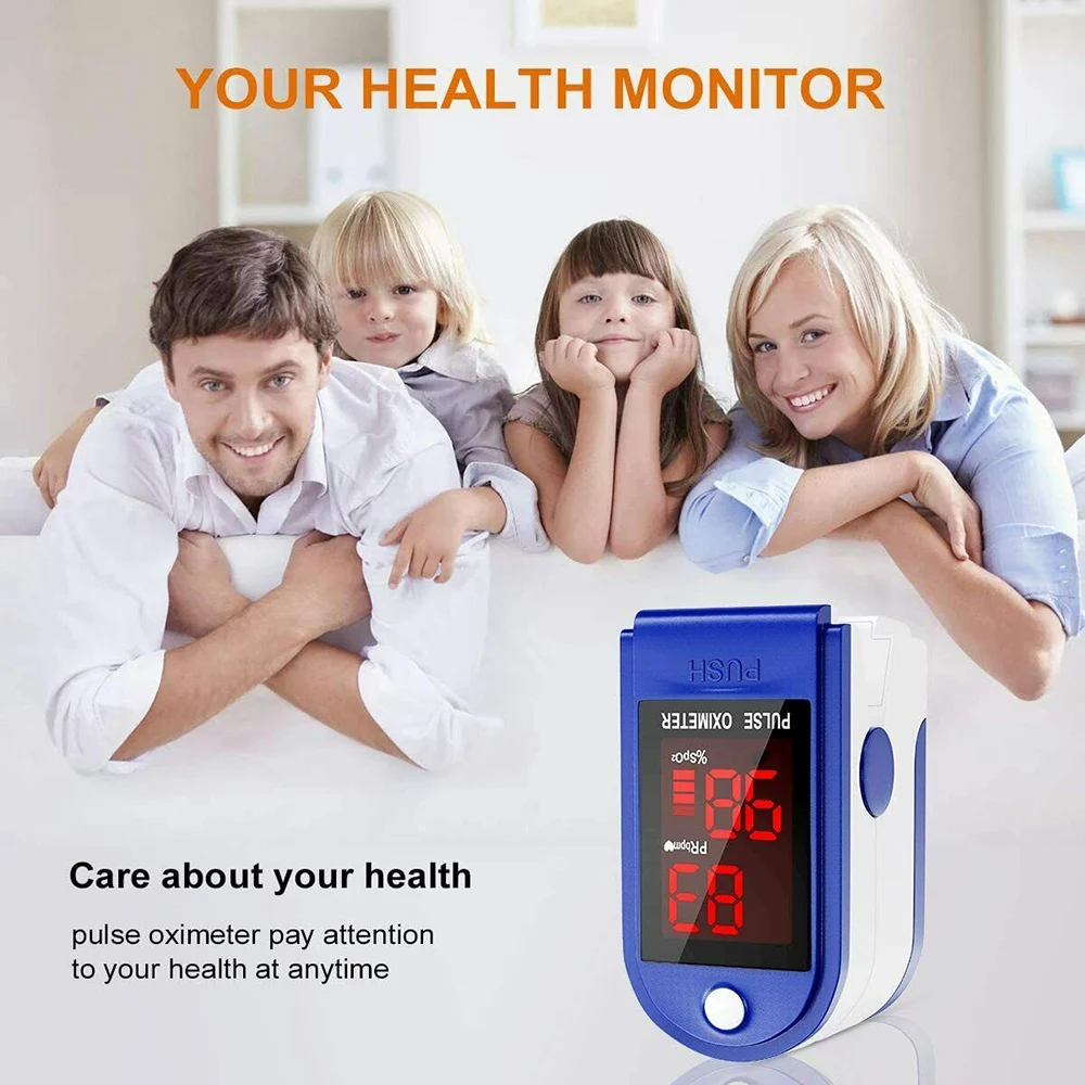 Пульсоксиметр на палец измеритель пульса Оксиметрия насыщенность кислородом |