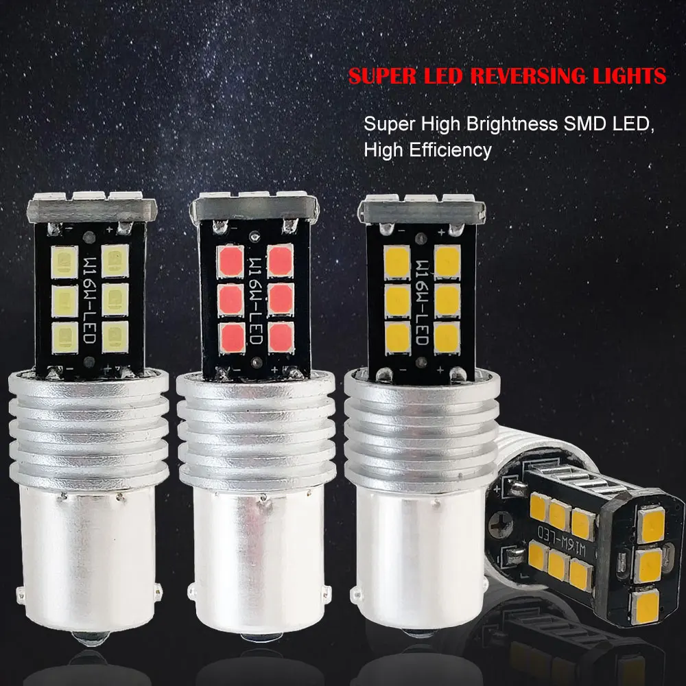 10 шт. 1156 P21W BA15S CANBUS Led безотказный PY21W BAU15S 15SMD 2835 автомобильные поворотники стоп