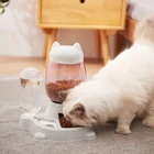 Автоматическая миска для кормушка для кошек и собак домашних животных, контейнер для питьевой воды 528 мл в 6 стилях, для котят, медленного кормления
