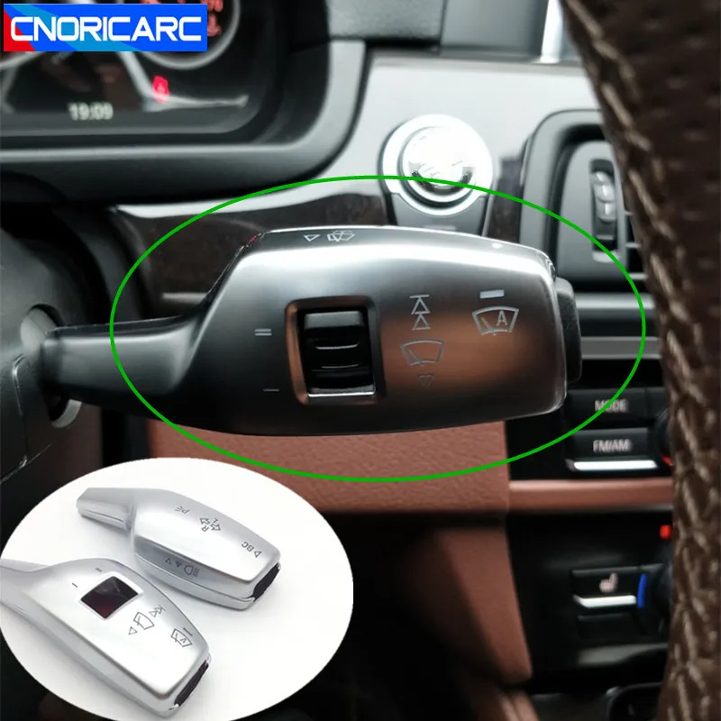 

CNORICARC Console Wiper Lever Steering Rod Cover Decoration Chrome ABS Trim 2pcs For BMW X3 2011-13 X4 2013-16 Car Accessories