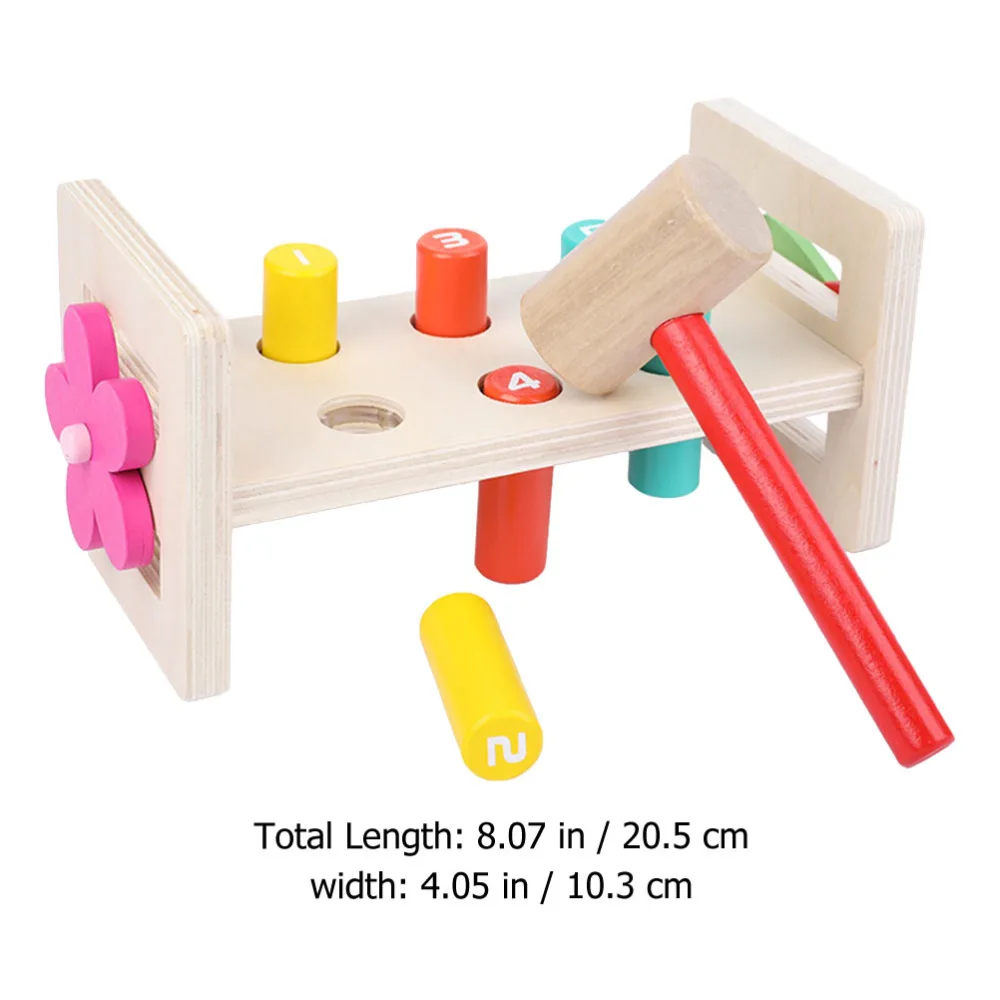 

1 Set Hammer Beat Wooden Beat Plaything Kids Beat for Boys Girls