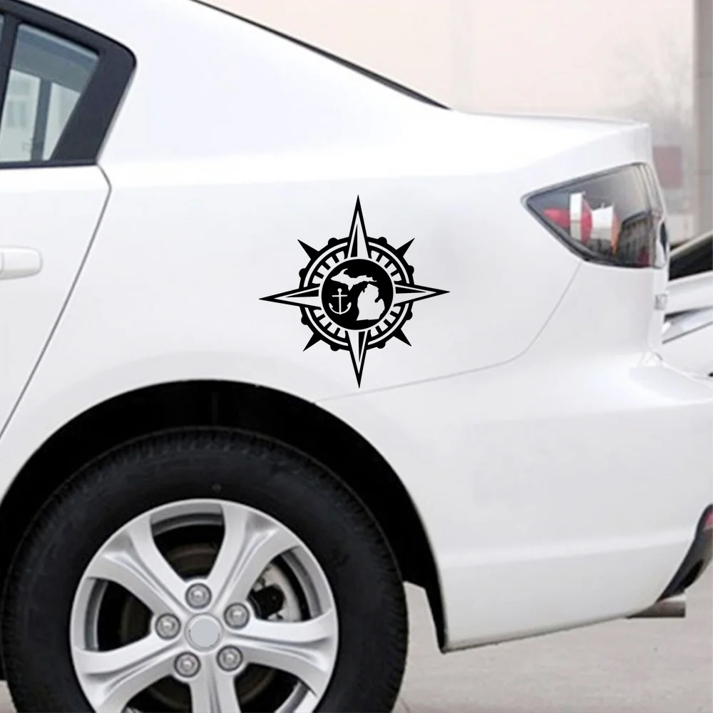 

Cartoon Compass Car Stickers For Truck Window Bumper Auto Suv Door Laptop Kayak Vinyl Decal