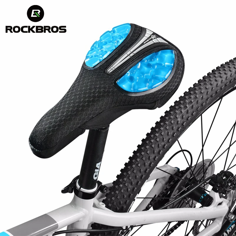 

ROCKBROS Bicycle Liquid Silicone Front Saddle Cover Mountain MTB Road Bike Soft Sponge Gel Cushion Saddle Seat Bicycle Accessori