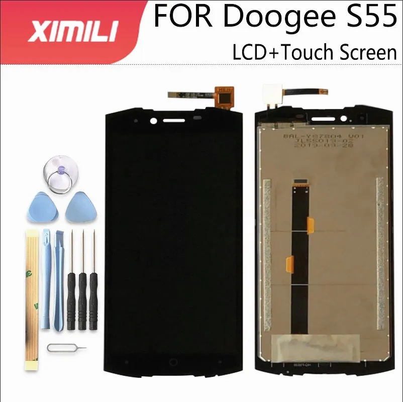5 дюймовый 100% протестированный ЖК экран для Doogee S55 дисплей с сенсорным экраном