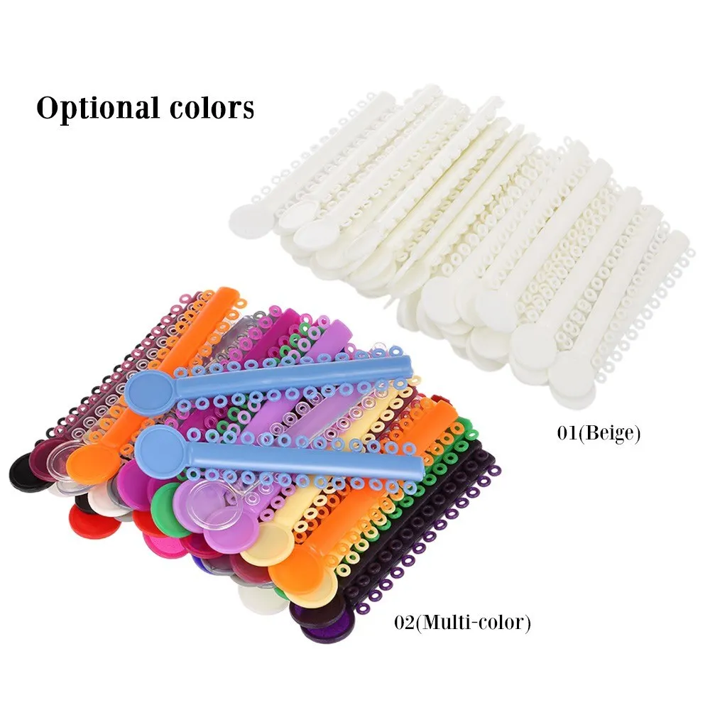 

40 Pcs High Elasticity Dental Ligature Ties Elastic Rubber Braces Dental Stickers for Teeth Orthodontic Treatment