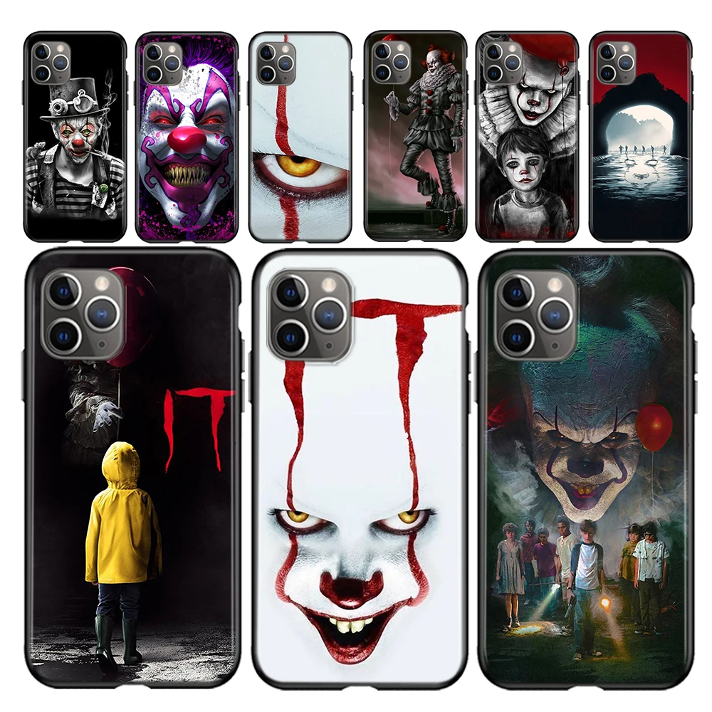 

Cool Art Clown IT Silicone Cover For Apple Iphone 12 Mini 11 Pro XS MAX X XR 6 7 8 Plus 6S 5 5S SE Phone Case