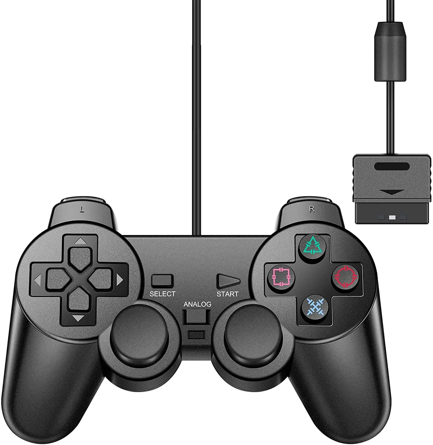 Controller for PS2 Wired Sony Playstation with Dual Vibration USB Joystick Joypad Video Games | Электроника