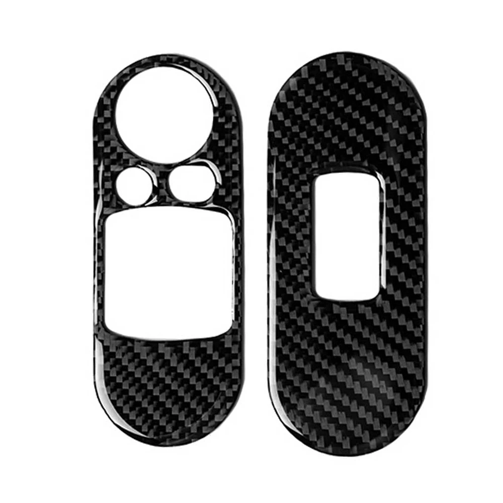 

Отделка для панели переключателя управления из углеродного волокна, рамка для Mini Cooper F56, стикер для стайлинга автомобиля