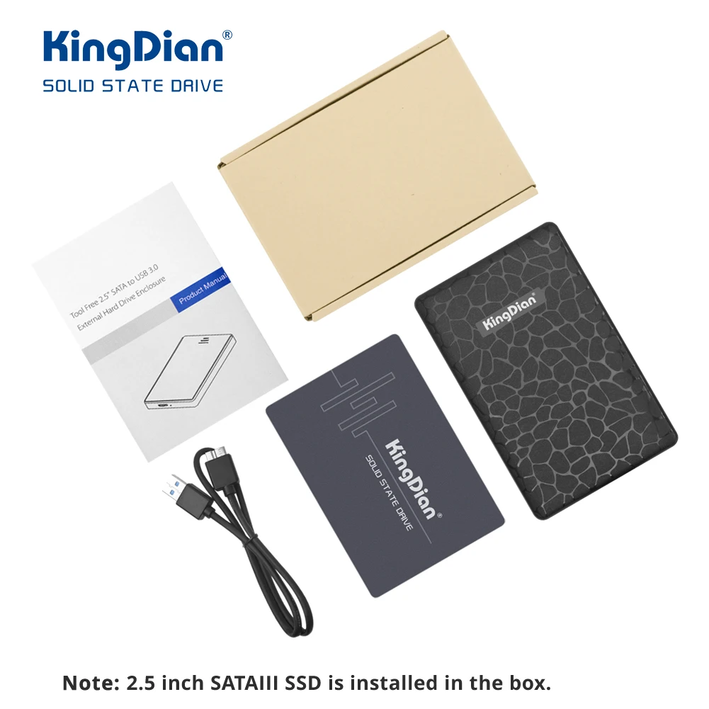 KingDian SSD 120 ГБ 240 480 1 ТБ внешний твердотельный накопитель 128 ГБ 256 ГБ 512 Гб SSD жесткий диск SATA HDD 2,5 ''Внешние накопители