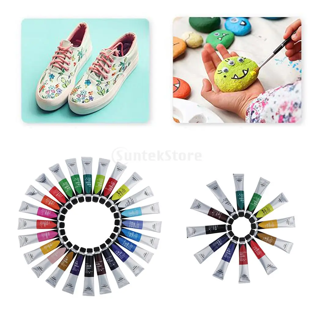 12/24 шт. акриловые краски для творчества|Краска картин по номерам| |