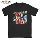 Мужская футболка Yu Hakusho Gang с аниме, топы из 100% хлопка, Винтажная футболка с коротким рукавом и круглым вырезом, футболка 4XL, 5XL, 6XL