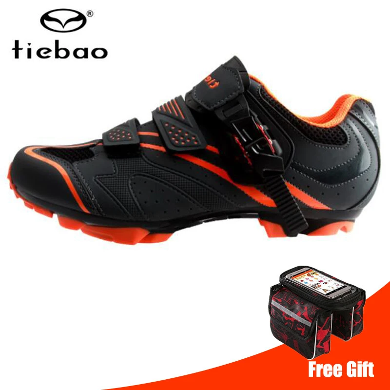 add bag Tiebao велосипедная обувь sapatilha ciclismo mtb мужские кроссовки женские горный велосипед самоблокирующиеся дышащие SPD велосипедные педали обувь - Цвет: add bag