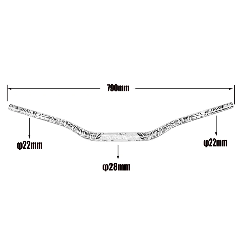CNC алюминиевый руль мотоцикла бар 7/" 22 мм ручка трубы 1 1/8" 28 мм ручка для Honda MSX 125 Kawasaki Ducati Yamaha