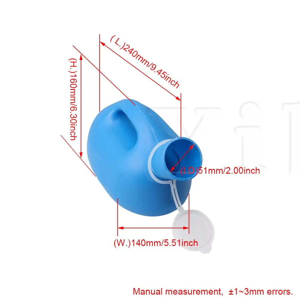 

Blue Large Capacity Men's Urinal Bedpans for Men for Patient and Outdoor