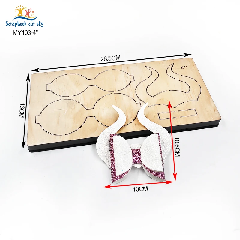 

Bow Dies MY103-4 Muyu Wooden Mold Scrapbook Suitable For Market General Machines