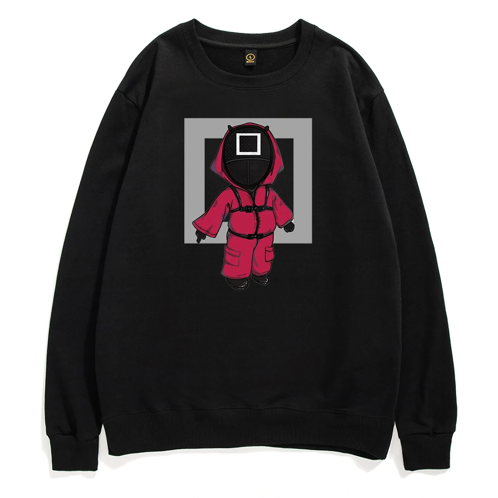 

Casual Autumn Cotton Sweatshirts Kawaii Funny Squid Game Mens Hoodies Cosplay Anime Men Sweatshirt Korean TV Show Male Clothes