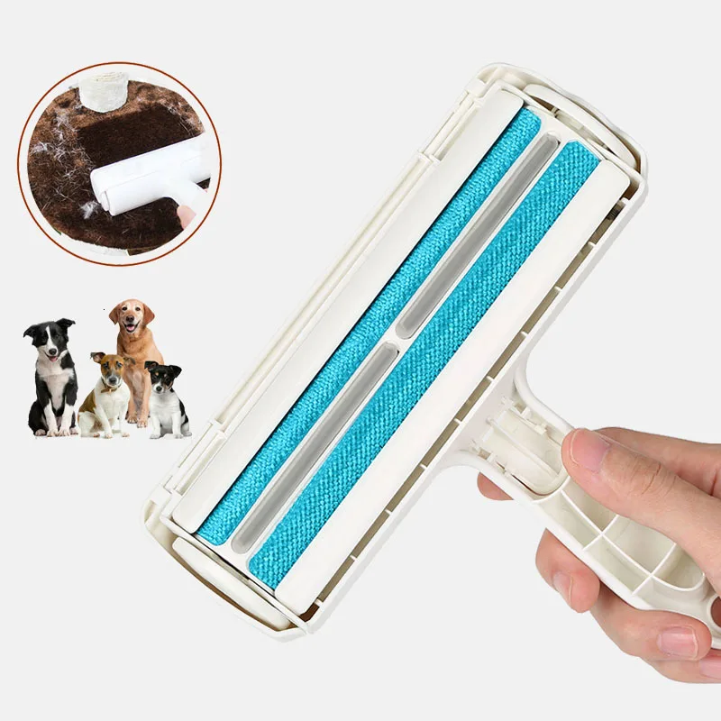 

2 -Ways Roller Pets Hair Removing Tool Remover Sticking For Clear Dog Cat Accessories Grooming Brush From Carpets Clothing