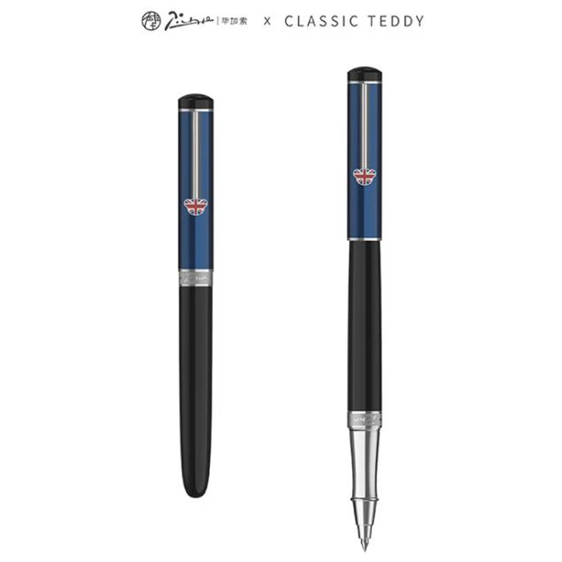 

Picasso Pimio 921 британская серия Тедди синяя шариковая ручка многоразовая профессиональная офисная Канцелярия инструмент с подарочной коробкой
