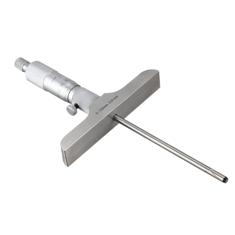 

0-100MM Depth Micrometer Depth Micrometer Accurate Measurement Tool Small Inner Diameter Measurement Tool