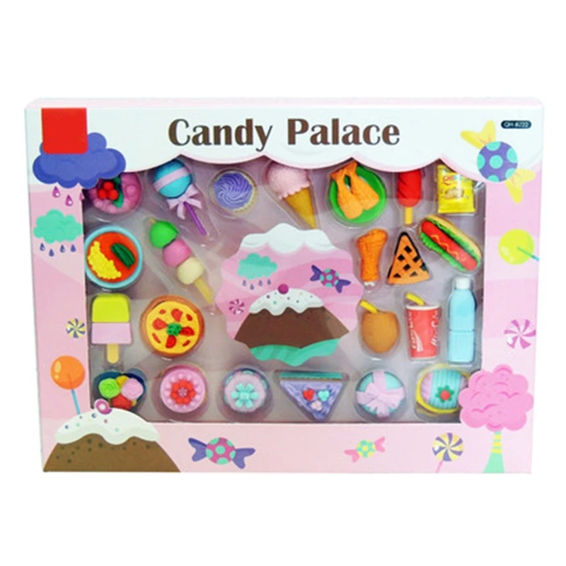 

50LA Funny Space Dinosaur Princess Eraser Suit Children's Favor School Supplies Student Prize Kids Boys Girls Gift